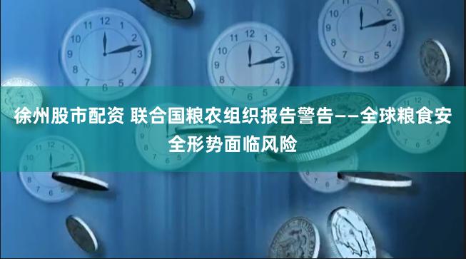 徐州股市配资 联合国粮农组织报告警告——全球粮食安全形势面临风险