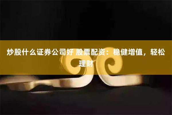 炒股什么证券公司好 股票配资：稳健增值，轻松理财